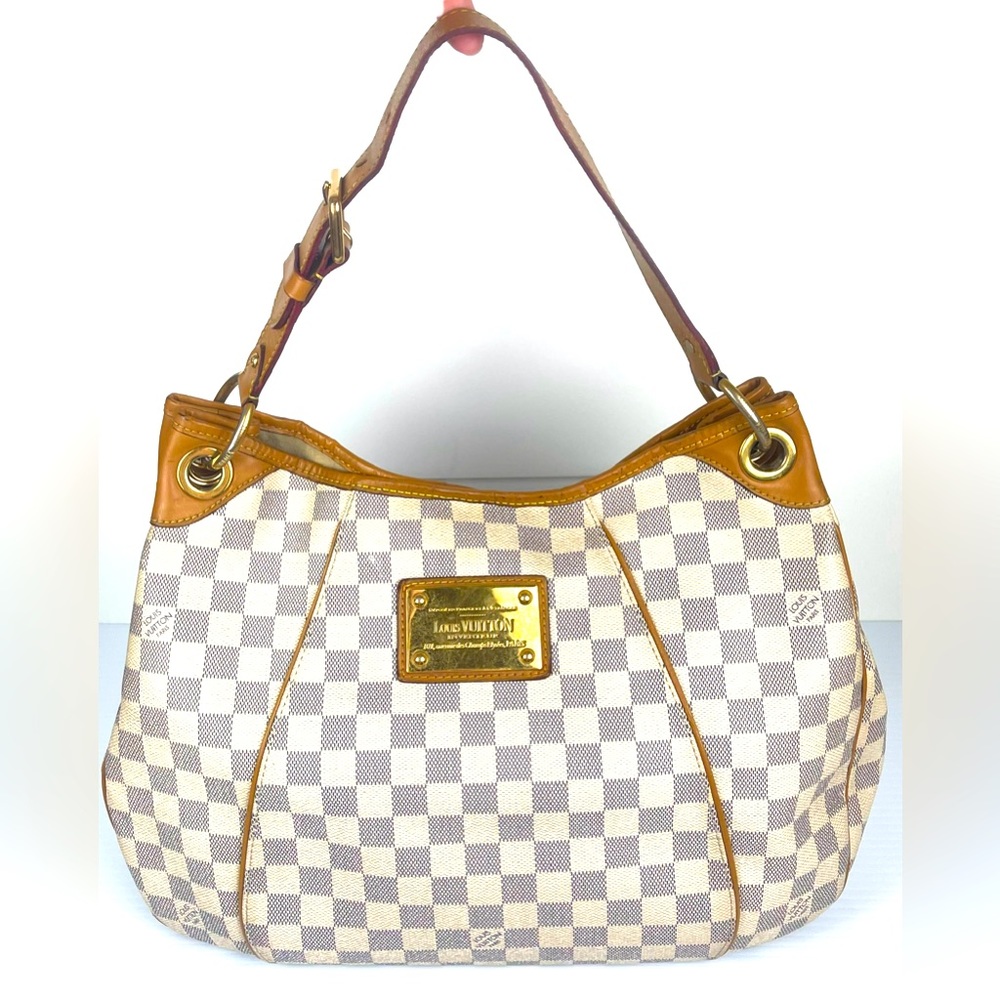 Authentic LOUIS VUITTON Galliera PM Azur Damier FL5018 Womens Handbag - Picture 1 of 16